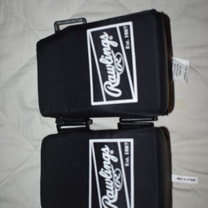 Rawlings Catcher's Knee Savers - Like New! and NEW - Champion Catcher's Throat Guard 2.0, Black