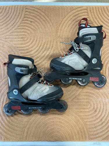 Adjustable Junior 4-8 K2 Raider Inline Skates Regular Width (Used)
