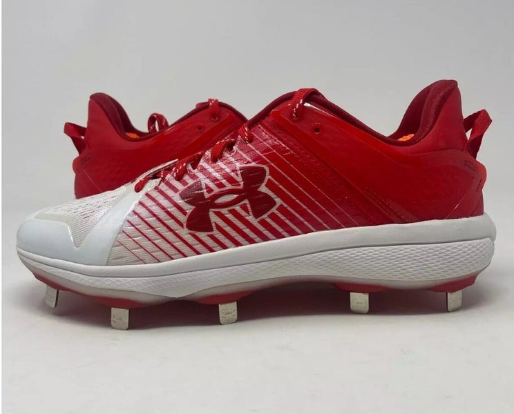Under Armour Baseball Cleats Yard Low Metal Red 3025592-600 Mens Size 16 NEW