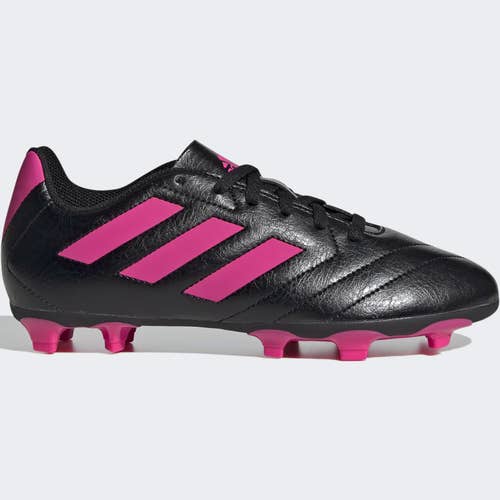 Adidas Goletto VII FG J Soccer Cleats Shoes Core Black Shock Pink NEW Youth Size 1.5