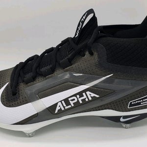 Nike Alpha Menace 4 Elite D Football Cleats HF4552-001 Black Mens Size 14.5 NEW