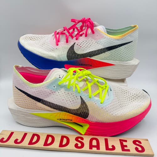 Nike ZoomX Vaporfly Next% 3 FK Multi-Color Black-Volt HQ3219-902 Men’s Sz 14 EUC