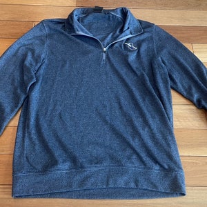 Dunning Liberty Hill Golf Mens L Large Blue 1/4 Zip Pullover Jacket Long Sleeve