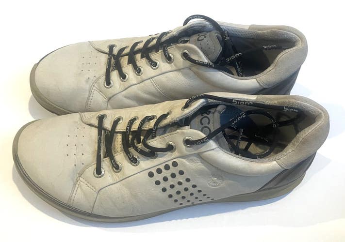 Ecco Biom Hybrid Spikeless Golf Shoes Mens EU 43 US 9 Gray Yak Leather