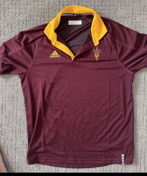 Men’s Arizona State Sun Devils Hockey Adidas Polo Size Large
