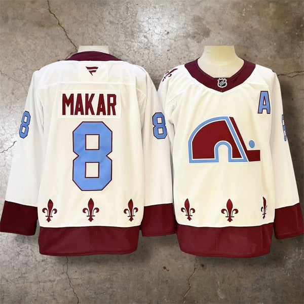 CALE MAKAR COLORADO AVALANCHE REVERSE RETRO JERSEY QUEBEC NORDIQUES - MEDIUM (ALL SIZES AVAILABLE)