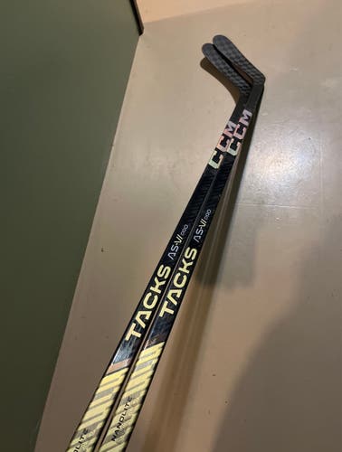 3 PACK. Senior CCM Tacks AS-VI Pro. Left Hand Hockey Stick P90 85 Flex Regular Grip Pro Stock (New)