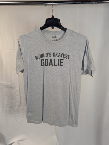 "World's Okayest Goalie" Tee-Shirt - Size XL
