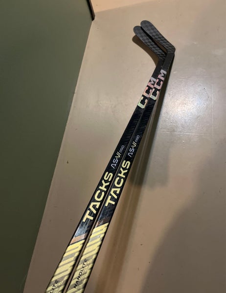 6 PACK. Senior CCM Tacks AS-VI Pro Left Hand Hockey Stick P90 85 Flex Regular Grip Pro Stock (New)