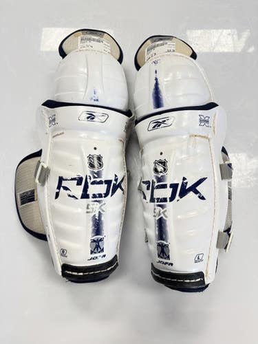 Used Reebok 5K Junior Shin Guards White 12" 11860-S000303741