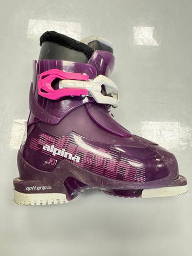 Used Alpina AJ1 GIRL Girls DH Ski Boot Purple 185 MP - Y12 11860-S000303730