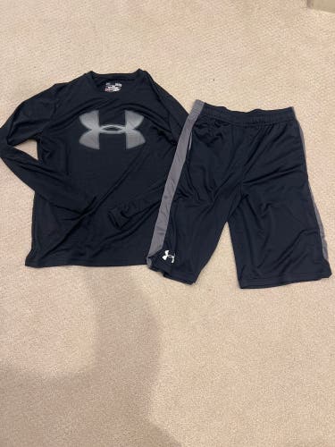 UA Boys Under Armour Shorts & Shirt combo