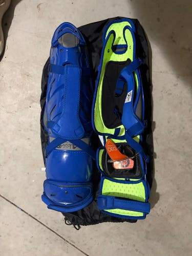 All Star System 7 Axis Catcher's Leg Guard and Mask (New)