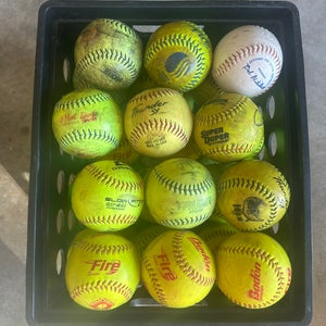 Mens Slowpitch Softballs (3 Dozen) (Used)