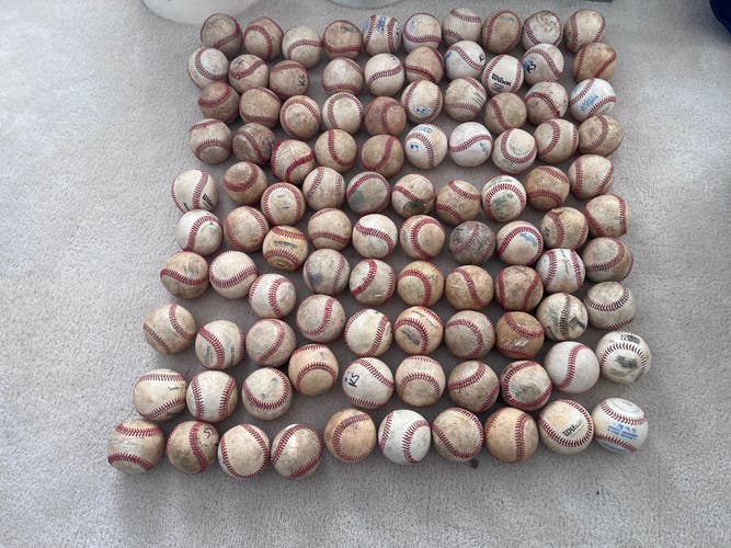 100 Used Baseballs - Great for BP/Coaching