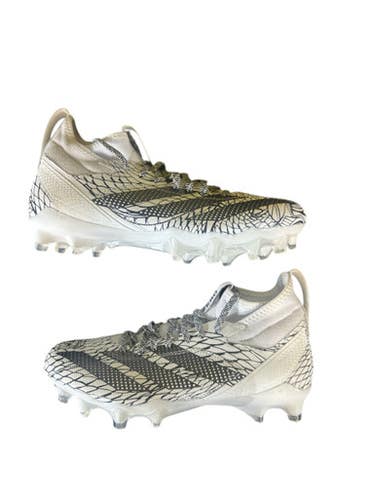 Used Adidas ADIZERO Adult FB Cleats White Senior 9 11873-S000228095