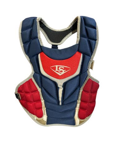 Used Louisville Slugger Catchers Chest Protector White/Red/Navy Junior 11873-S000221367