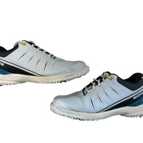 Used Sqairz Mens Golf Shoes White Senior 9 11873-S000209673