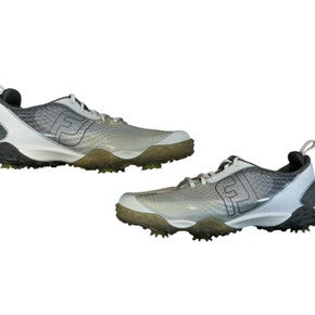 Used Foot Joy Mens Golf Shoes Grey And White Senior 10 11873-C000223430
