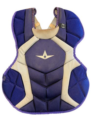 Used All-Star CPCC1618S7X Catchers Chest Protector Purple Adult 11873-S000228345