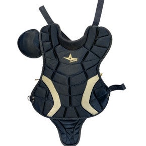 Used All-Star CP79PS Catchers Chest Protector Navy Blue Intermed 11873-S000229113