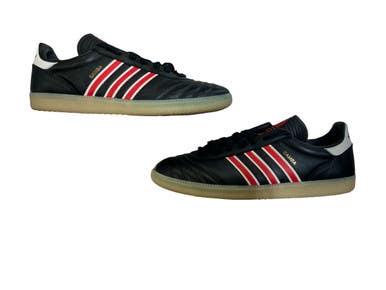 Used Adidas Soccer Indoor Shoes Black And Red Senior 11 11873-S000229881
