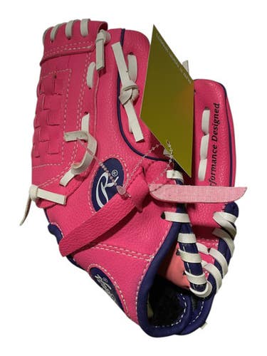 Used Rawlings PLAYERS SERIES BB/SB Glove T-ball Pink 9" 11847-S000032389