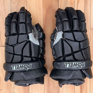 Powell Lacrosse Gloves, Black, large 13"