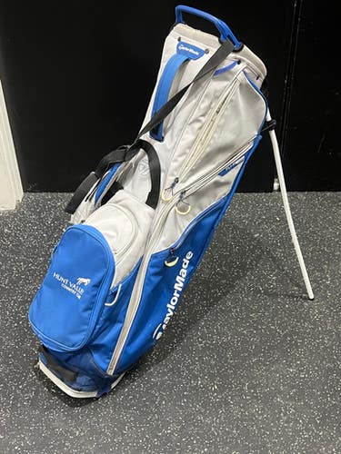 Used Taylormade FLEX TECH BAG Mens Stand Bag Royal Blue 11849-S000036060