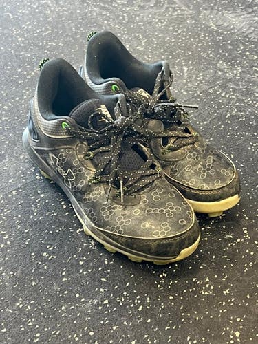 Used Under Armour BH SHOW BB/SB Cleats Black Junior 04 11849-S000036053