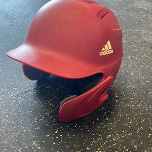Used Adidas KBH3A Batting Helmet No Mask Red S/M 11849-S000036052