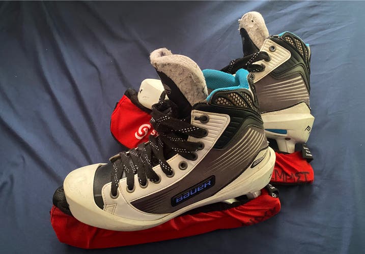 2013 Bauer Reactor 4000 Hockey Goalie Skates Extra Wide Width 9 (Used)
