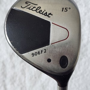 Men's Titleist 906 F2 15° Fairway Wood RH; Graphite Shaft