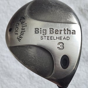 Women's Callaway Big Bertha Steelhead 3 Wood RH; Graphite Shaft