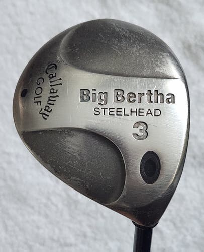 Women's Callaway Big Bertha Steelhead 3 Wood RH; Graphite Shaft