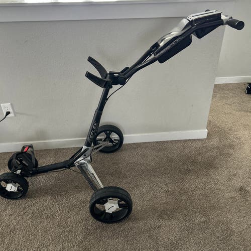Sun Mountain Reflex Golf Push Cart 4 Wheel Foldable W/ Cup Holder