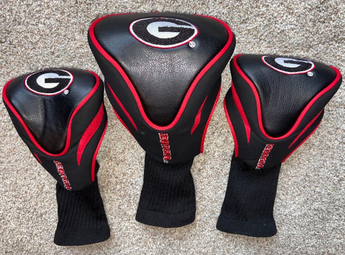 Georgia Bulldogs Golf Headcovers (Driver, 3-Wood, 5-Wood)
