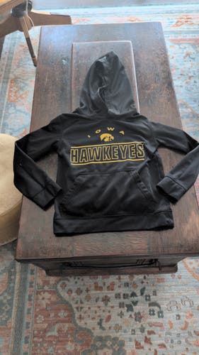 Iowa Hawkeye Black Kid's Hoodie