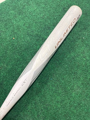 White 2023 Easton Ghost Unlimited Composite Bat (-10) Composite 22 oz 32" (Used)