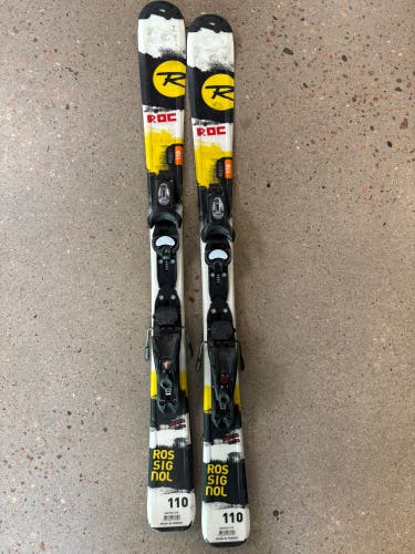 Kid's Rossignol ROC 110 cm Skis | Rossignol Xelium 4.5 Bindings (Used)
