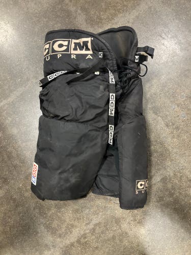 Black Senior Small CCM HP420 Supra Hockey Pants (Used)