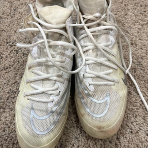 Men's Size M 10.0 (W 11.0) Adult Nike Huarache 9 Varsity Lax Mid Top (Used)