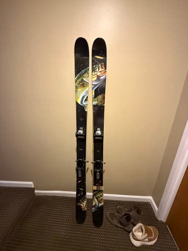 Unisex 2023 J Skis All Play “Lunker” 179 cm All Mountain Skis With Bindings Max Din 13 (Used)