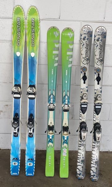 DYNASTAR Cham 87 Freeride All-Mountain Rocker Skis with Warden 11 Bindings (Used) Size 166 cm