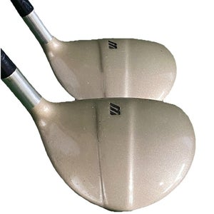 Mizuno T-Zoid Wood Set 3w, 5w 85g Turbo Gold Stiff Graphite RH Stock Grips Sweet