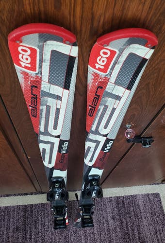 160cm Adult SKIS Elan VIDIA EXAR w/ELAN ESP10 BINDINGS *USED* GOOD CONDITION