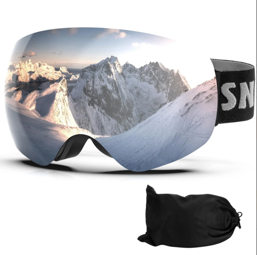 Ski Goggles Anti-Fog 100% UV Protection Snow Goggles Adult Lavolly (Light Used)