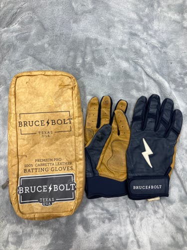 Adult Medium Bruce Bolt Batting Gloves (Used)