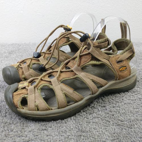 Keen Whisper Kids Size 7 Sandals Brown Bungee Cord Water Shoes Slingback