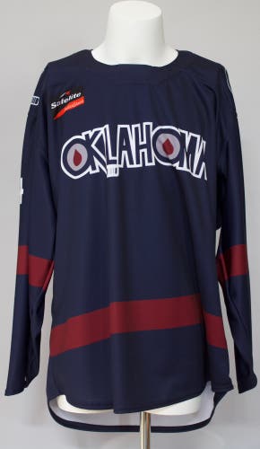 Tulsa Oilers, 56, Zane Schartz, OT Sports, Opening Night Game Worn 2022-23, No COA
